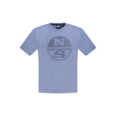North Sails Blue Cotton Men T-Shirt -   -  North Sails.